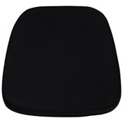 Soft Black Fabric Chiavari Chair Cushion, LE-L-C-BLACK-GG