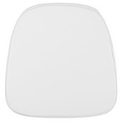 Soft Snow White Fabric Chiavari Chair Cushion, LE-L-C-SN-WH-GG