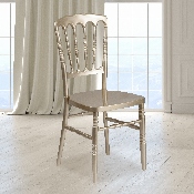 HERCULES Series Gold Resin Stacking Napoleon Chair, LE-L-MON-GD-GG