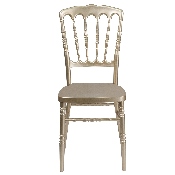 HERCULES Series Gold Resin Stacking Napoleon Chair, LE-L-MON-GD-GG