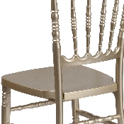 HERCULES Series Gold Resin Stacking Napoleon Chair, LE-L-MON-GD-GG