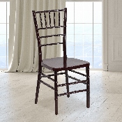 HERCULES PREMIUM Series Mahogany Resin Stacking Chiavari Chair, LE-MAHOGANY-GG