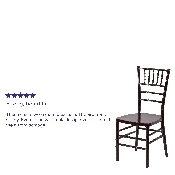 HERCULES PREMIUM Series Mahogany Resin Stacking Chiavari Chair, LE-MAHOGANY-GG