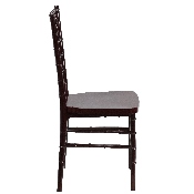 HERCULES PREMIUM Series Mahogany Resin Stacking Chiavari Chair, LE-MAHOGANY-GG