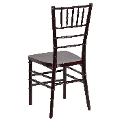 HERCULES PREMIUM Series Mahogany Resin Stacking Chiavari Chair, LE-MAHOGANY-GG