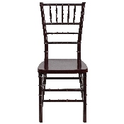 HERCULES PREMIUM Series Mahogany Resin Stacking Chiavari Chair, LE-MAHOGANY-GG