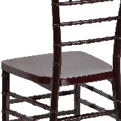 HERCULES PREMIUM Series Mahogany Resin Stacking Chiavari Chair, LE-MAHOGANY-GG