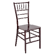 HERCULES Series Mahogany Resin Stacking Chiavari Chair, LE-MAHOGANY-M-GG