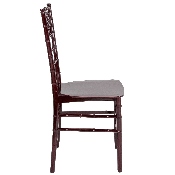 HERCULES Series Mahogany Resin Stacking Chiavari Chair, LE-MAHOGANY-M-GG