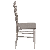 HERCULES PREMIUM Series Pewter Resin Stacking Chiavari Chair, LE-PEWTER-GG