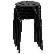 Plastic Nesting Stack Stools, 17.5