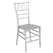 HERCULES Series Silver Resin Stacking Chiavari Chair, LE-SILVER-M-GG