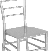 HERCULES Series Silver Resin Stacking Chiavari Chair, LE-SILVER-M-GG