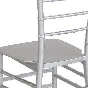 HERCULES Series Silver Resin Stacking Chiavari Chair, LE-SILVER-M-GG