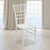 HERCULES PREMIUM Series White Resin Stacking Chiavari Chair, LE-WHITE-GG