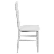 HERCULES PREMIUM Series White Resin Stacking Chiavari Chair, LE-WHITE-GG
