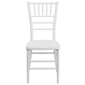 HERCULES PREMIUM Series White Resin Stacking Chiavari Chair, LE-WHITE-GG