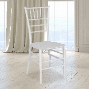 HERCULES Series White Resin Stacking Chiavari Chair, LE-WHITE-M-GG