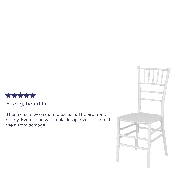 HERCULES Series White Resin Stacking Chiavari Chair, LE-WHITE-M-GG