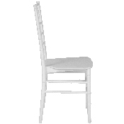 HERCULES Series White Resin Stacking Chiavari Chair, LE-WHITE-M-GG