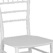 HERCULES Series White Resin Stacking Chiavari Chair, LE-WHITE-M-GG