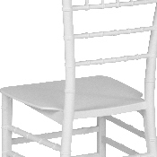 HERCULES Series White Resin Stacking Chiavari Chair, LE-WHITE-M-GG