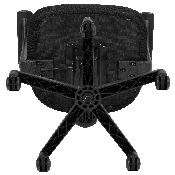 Flash Fundamentals Mid-Back Black Mesh Swivel Ergonomic Task Office Chair with Arms, BIFMA Certified, LF-118P-T-BK-GG