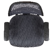 Flash Fundamentals Mid-Back Gray Mesh Swivel Ergonomic Task Office Chair with Arms, BIFMA Certified, LF-118P-T-GY-GG