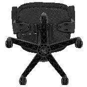Flash Fundamentals Mid-Back Black Mesh Swivel Task Office Chair with Pivot Back and Arms, BIFMA Certified, LF-134-A-BK-GG