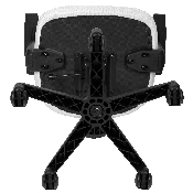 Flash Fundamentals Mid-Back White Mesh Swivel Task Office Chair with Pivot Back and Arms, BIFMA Certified, LF-134-A-WH-GG