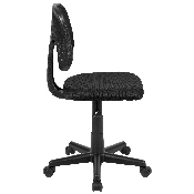 Flash Fundamentals Mid-Back Black Mesh Swivel Task Office Chair with Pivot Back, BIFMA Certified, LF-134-BK-GG