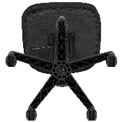 Flash Fundamentals Mid-Back Black Mesh Swivel Task Office Chair with Pivot Back, BIFMA Certified, LF-134-BK-GG