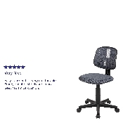 Flash Fundamentals Mid-Back Gray Mesh Swivel Task Office Chair with Pivot Back, BIFMA Certified, LF-134-GY-GG