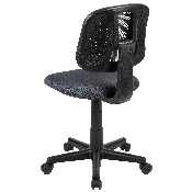 Flash Fundamentals Mid-Back Gray Mesh Swivel Task Office Chair with Pivot Back, BIFMA Certified, LF-134-GY-GG