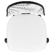 Flash Fundamentals Mid-Back White Mesh Swivel Task Office Chair with Pivot Back, BIFMA Certified, LF-134-WH-GG