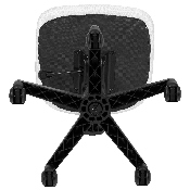 Flash Fundamentals Mid-Back White Mesh Swivel Task Office Chair with Pivot Back, BIFMA Certified, LF-134-WH-GG