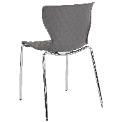 Lowell Contemporary Design Gray Plastic Stack Chair, LF-7-07C-GRY-GG
