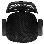 Mid-Back Black Mesh Swivel Ergonomic Task Office Chair with T-Arms - Desk Chair, BIFMA Certified, LF-W-118A-BK-GG