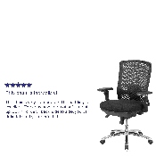 HERCULES Series 24/7 Intensive Use Big & Tall 350 lb. Rated Black Mesh Multifunction Swivel Ergonomic Office Chair, LQ-2-BK-GG