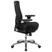 HERCULES Series 24/7 Intensive Use Big & Tall 350 lb. Rated Black Mesh Multifunction Swivel Ergonomic Office Chair, LQ-2-BK-GG