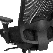 HERCULES Series 24/7 Intensive Use Big & Tall 350 lb. Rated Black Mesh Multifunction Swivel Ergonomic Office Chair, LQ-2-BK-GG