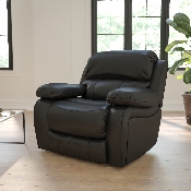 Black LeatherSoft Rocker Recliner, MEN-DA3439-91-BK-GG