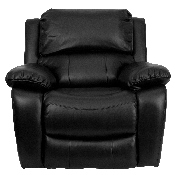 Black LeatherSoft Rocker Recliner, MEN-DA3439-91-BK-GG