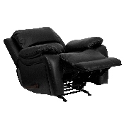 Black LeatherSoft Rocker Recliner, MEN-DA3439-91-BK-GG