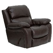 Brown LeatherSoft Rocker Recliner, MEN-DA3439-91-BRN-GG