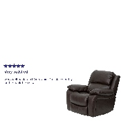 Brown LeatherSoft Rocker Recliner, MEN-DA3439-91-BRN-GG