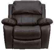 Brown LeatherSoft Rocker Recliner, MEN-DA3439-91-BRN-GG