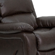 Brown LeatherSoft Rocker Recliner, MEN-DA3439-91-BRN-GG