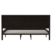 Asher King Size Solid Wood Platform Bed with Wooden Slats and Headboard, No Box Spring Needed, Dark Brown, MG-09004KB-K-DKBRN-GG