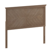 Fiona Full Size Herringbone Wooden Adjustable Headboard for Universal Metal Bed Frames Light Brown, MG-97881-FHB-F-LTBRN-GG